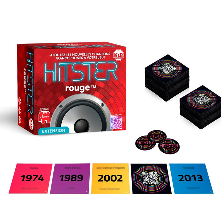 Hitster extension 100% Franco - Rouge FM (FR) JEUX - Ambiance-Party