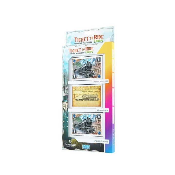 Art Sleeves - Aventuriers du rail  |Ticket to Ride - Europe Accessoires - Protecteurs de cartes - Protecteurs (Sleeves) - Américain standard