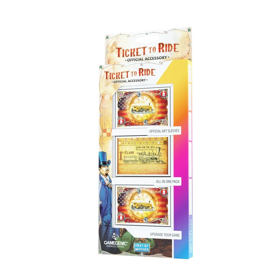 Art Sleeves - Les Aventurier du rails | Ticket to ride Accessoires - Protecteurs de cartes - Protecteurs (Sleeves) - Américain standard