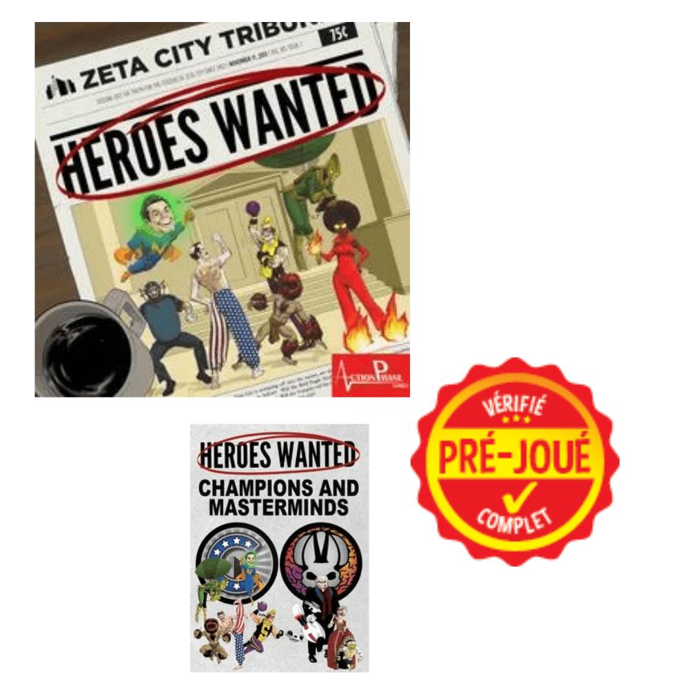 Heroes wanted + Champions & masterminds (pré-joué) (EN) BAZAR - Bazar - Stratégie