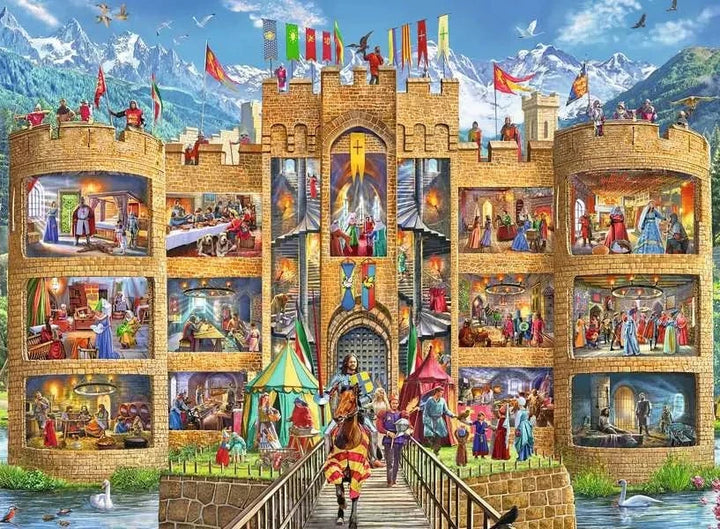 Puzzle XXL 150: Castle Cutaway CASSE-TÊTE - 100 - 150 morceaux