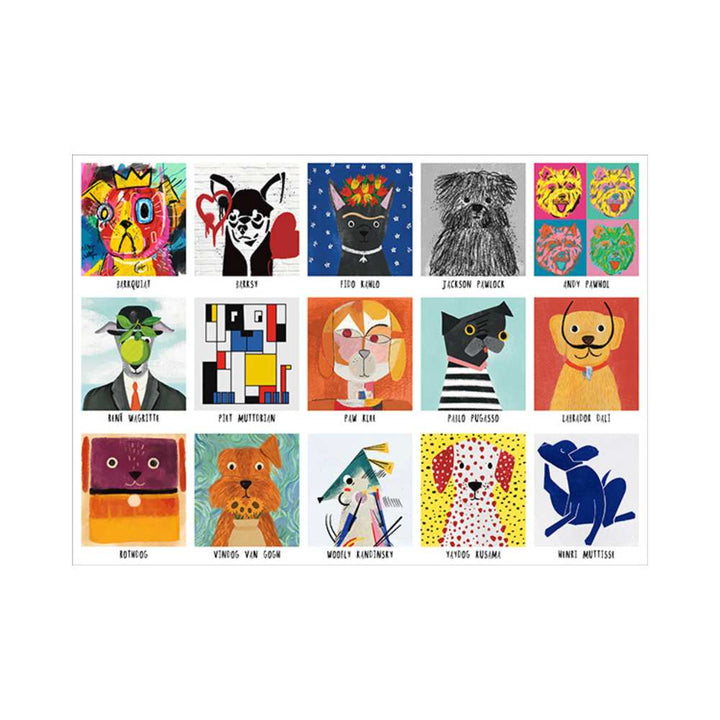 Art Dogs (Puzzle 1000 pcs) CASSE-TÊTE - 1000 morceaux