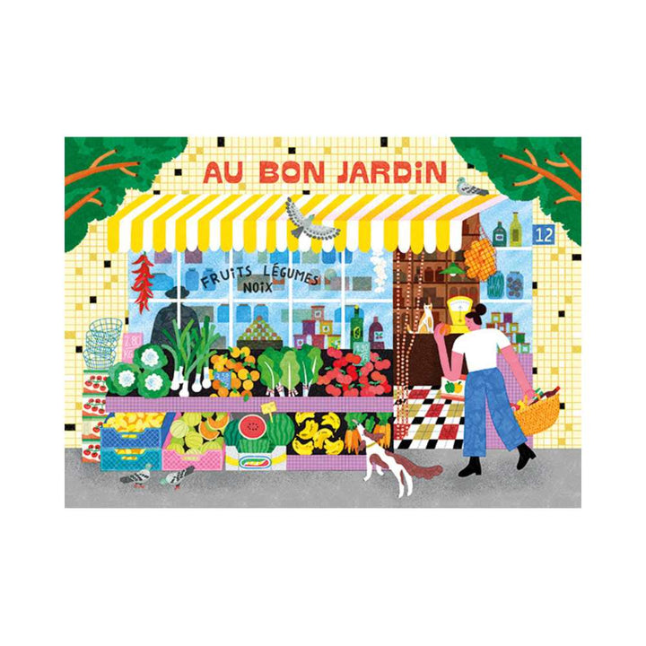 Au marché, Carole Barraud (Puzzle 1000 pcs) CASSE-TÊTE - 1000 morceaux