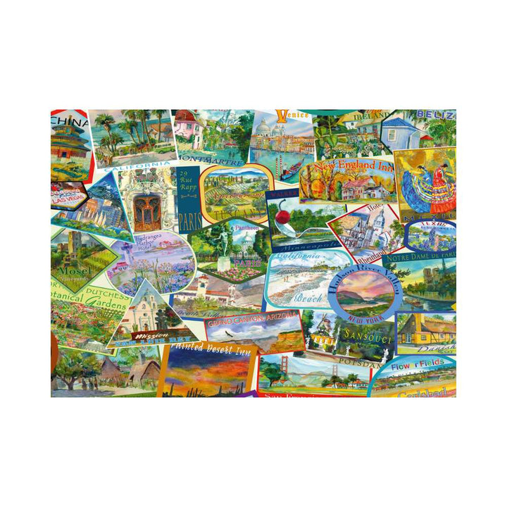 Autocollants de voyage (1000 pcs) CASSE-TÊTE - 1000 morceaux