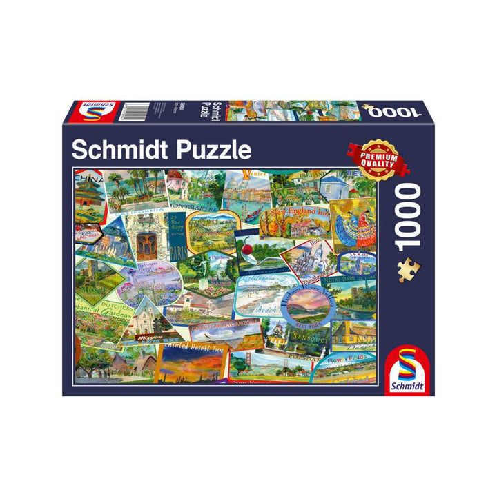 Autocollants de voyage (1000 pcs) CASSE-TÊTE - 1000 morceaux