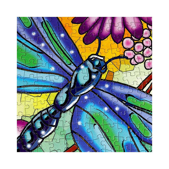 Belle demoiselle | Blue Lady (Puzzle carré 1000 pcs) CASSE-TÊTE - 1000 morceaux