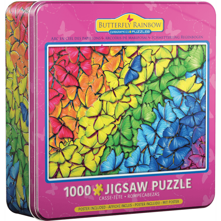 Butterfly Rainbow Tin (1000 pcs) CASSE-TÊTE - 1000 morceaux