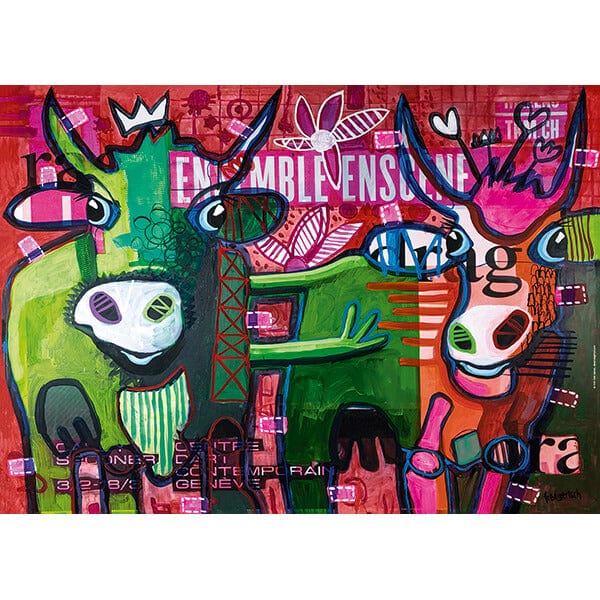 Cool Cattle, Striped Cow (1000 pcs) CASSE-TÊTE - 1000 morceaux