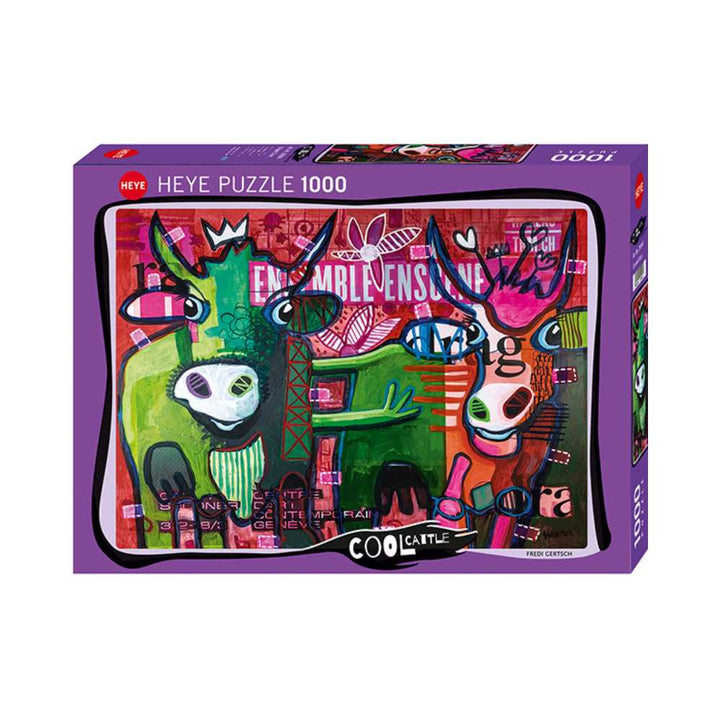 Cool Cattle, Striped Cow (1000 pcs) CASSE-TÊTE - 1000 morceaux