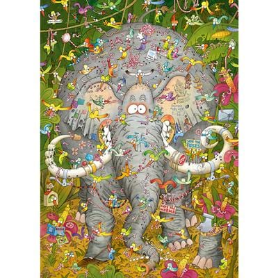 Degano : Elephant's Life (1000 pcs) CASSE-TÊTE - 1000 morceaux