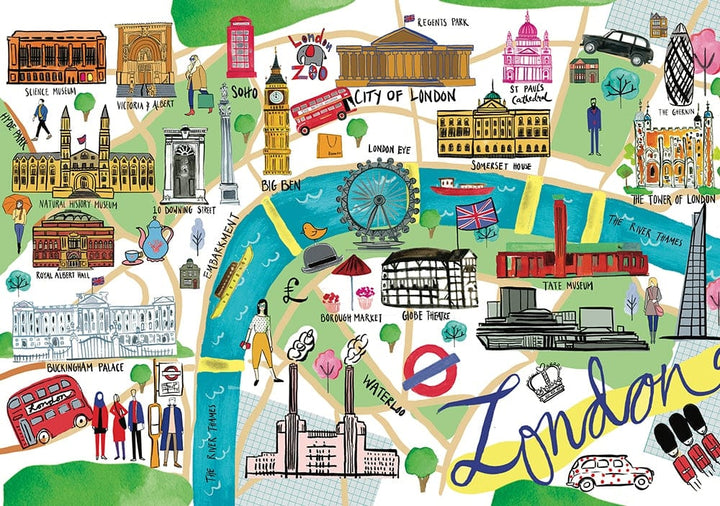 Farida - Londres (1000 pcs) CASSE-TÊTE - 1000 morceaux