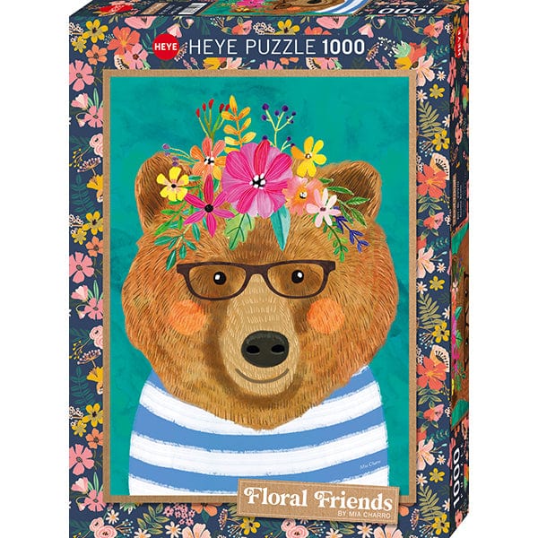 Gentle Bruin, Floral Friends (Puzzle 1000 pcs) CASSE-TÊTE - 1000 morceaux