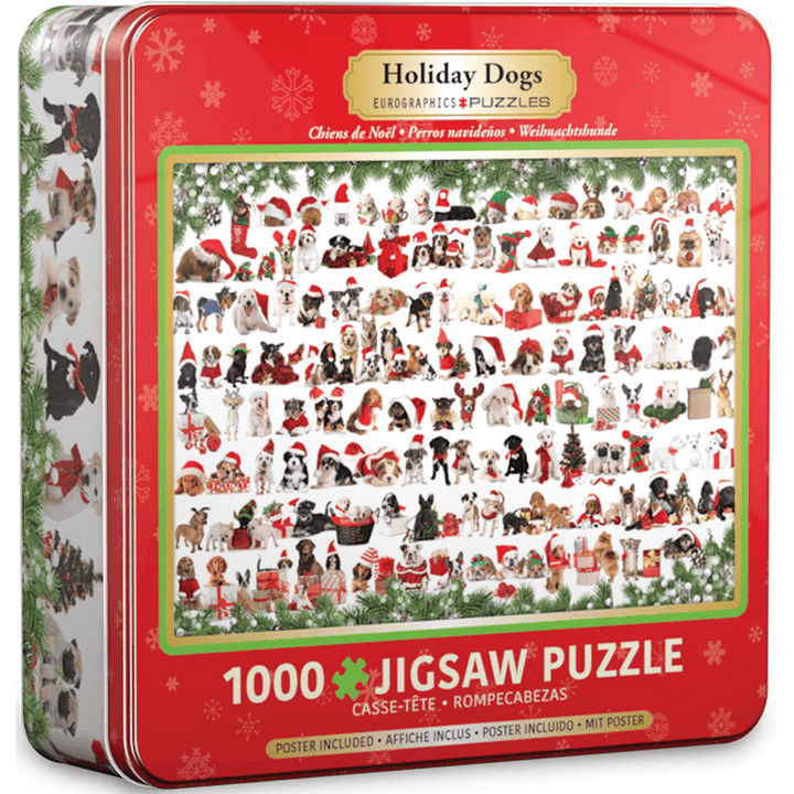 Holiday Dogs Tin (1000 pcs) CASSE-TÊTE - 1000 morceaux
