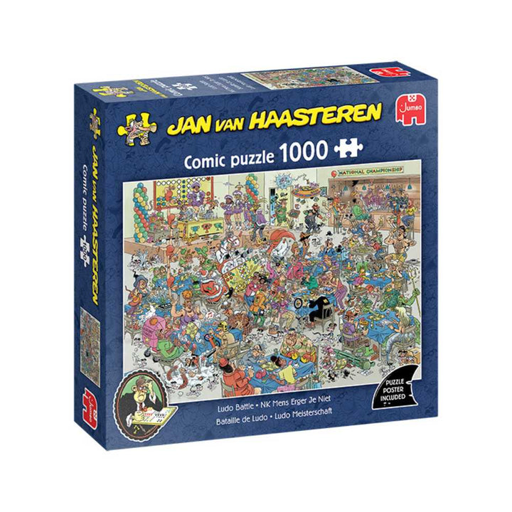 Jan van Haasteren : Bataille de Ludo | Ludo Battle (1000 pcs) CASSE-TÊTE - 1000 morceaux