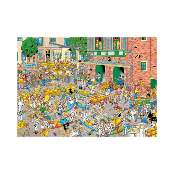 Le marché fromage et course,JvH (Puzzle 2x1000 pcs) CASSE-TÊTE - 1000 morceaux
