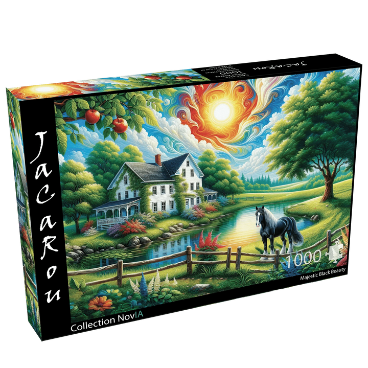 Majestic Black Beauty (1000 pcs) CASSE-TÊTE - 1000 morceaux