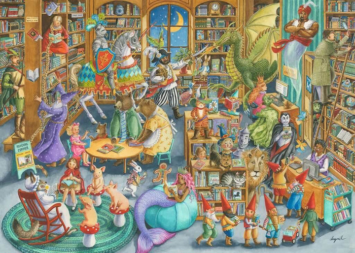 Midnight at the Library (Puzzle 1000 pcs) CASSE-TÊTE - 1000 morceaux