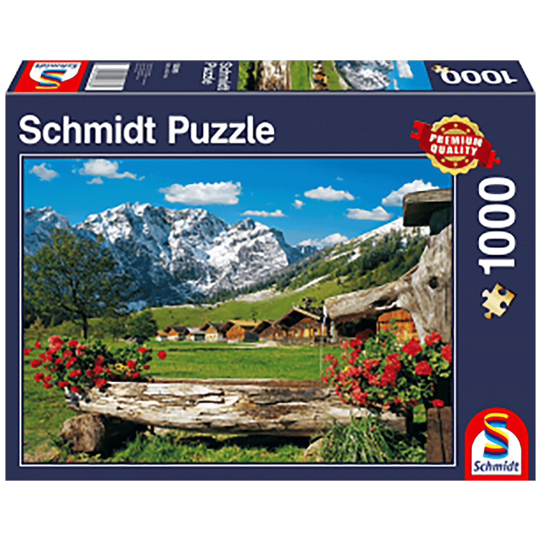 Paysage de montagne idyllique (1000 pcs) CASSE-TÊTE - 1000 morceaux