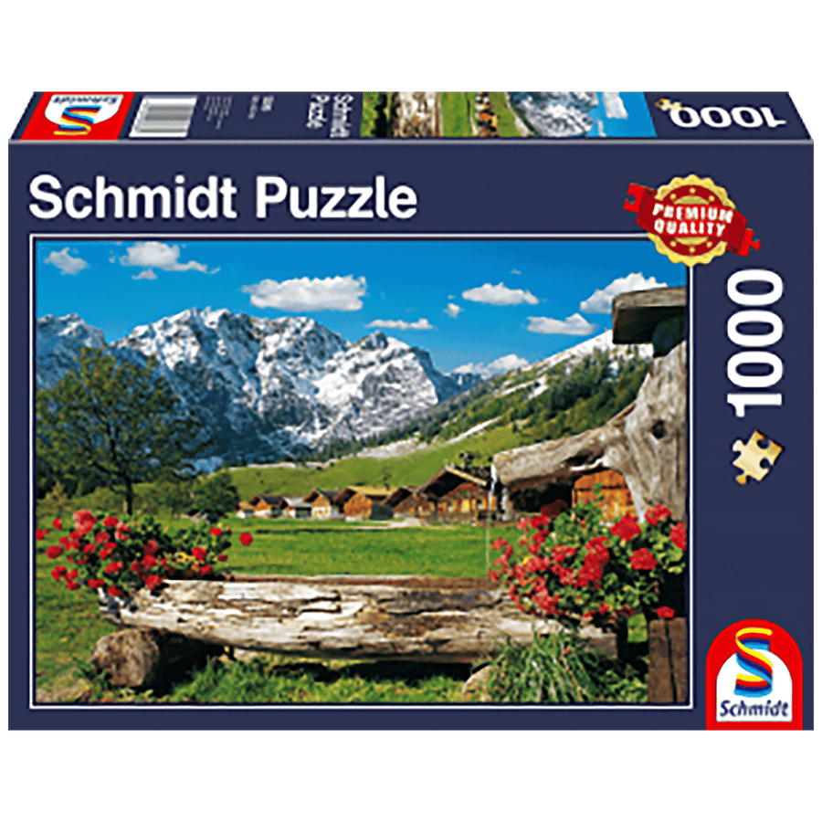 Paysage de montagne idyllique (1000 pcs) CASSE-TÊTE - 1000 morceaux