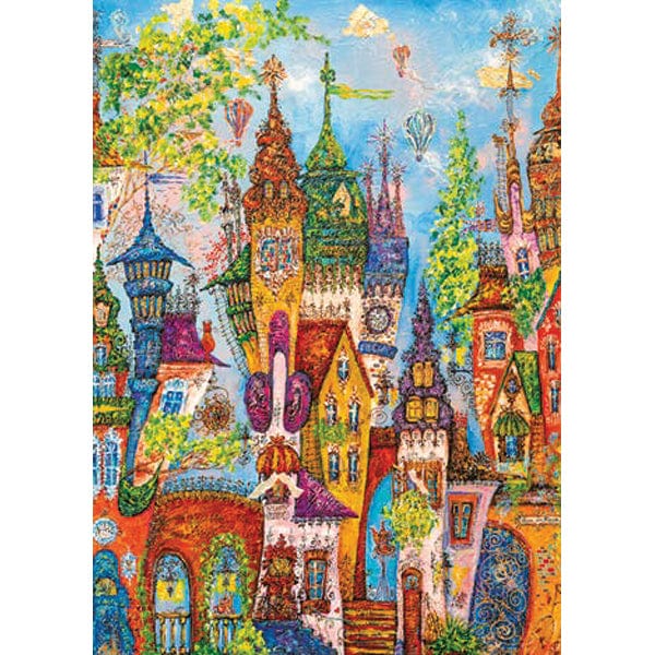 Red Arches, Charming Village (Puzzle 1000 pcs) CASSE-TÊTE - 1000 morceaux