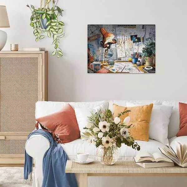 The Artist's Desk (Puzzle 1000 pcs) CASSE-TÊTE - 1000 morceaux