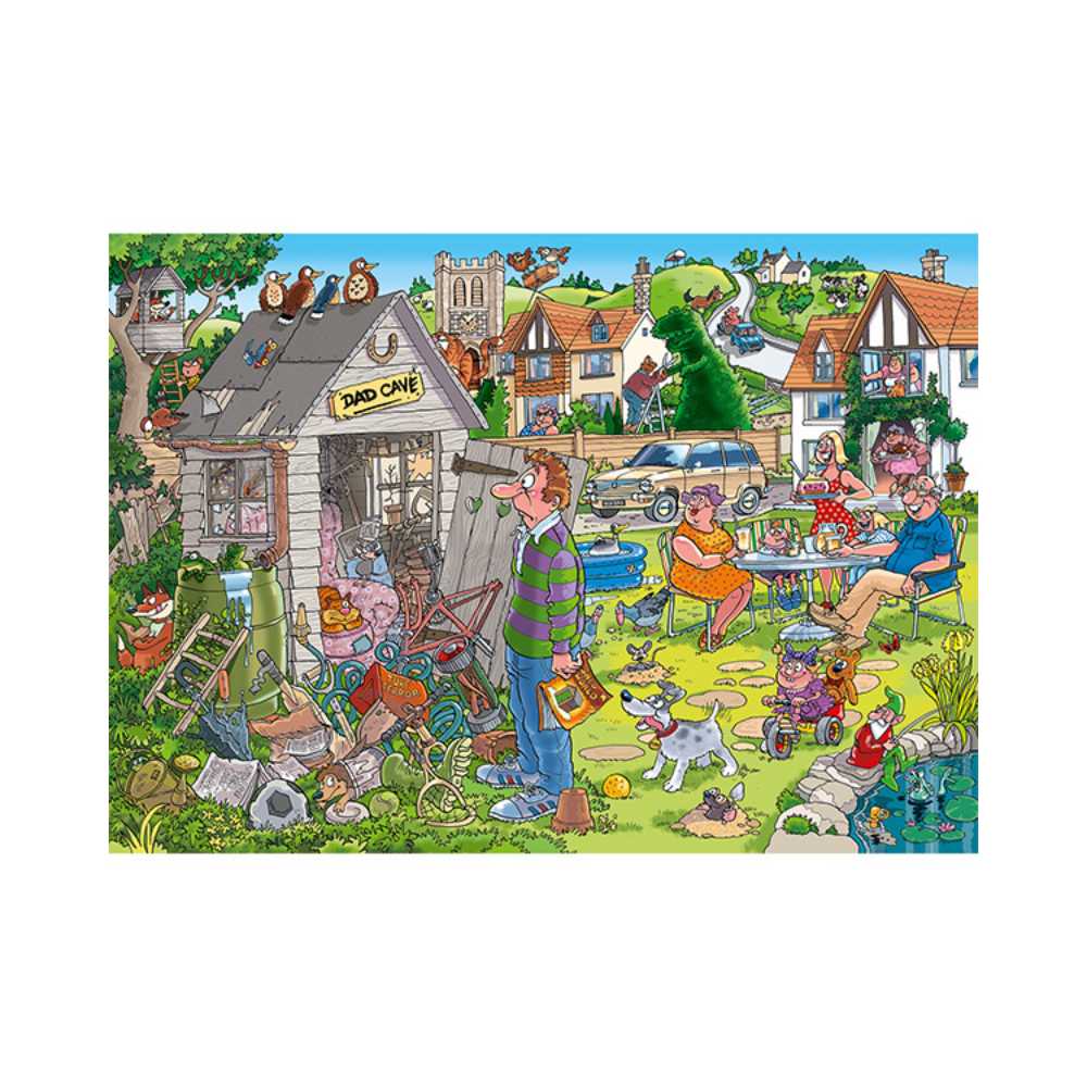 Wasgij - Destiny #28 - Steve's  Man Cave (Puzzle 1000 pc) CASSE-TÊTE - 1000 morceaux