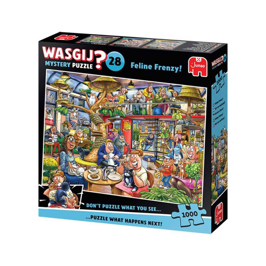 Wasgij Mystery 28 - Folie féline | Feline Frenzy (1000 pcs) CASSE-TÊTE - 1000 morceaux