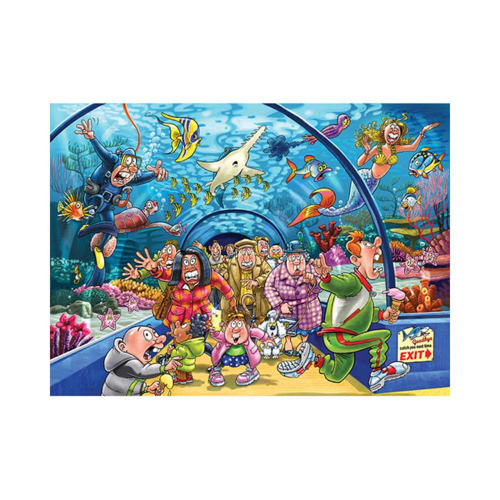 Wasgij Original 43 - Ça sent le poisson! | Aquarium Antics (1000 pcs) CASSE-TÊTE - 1000 morceaux