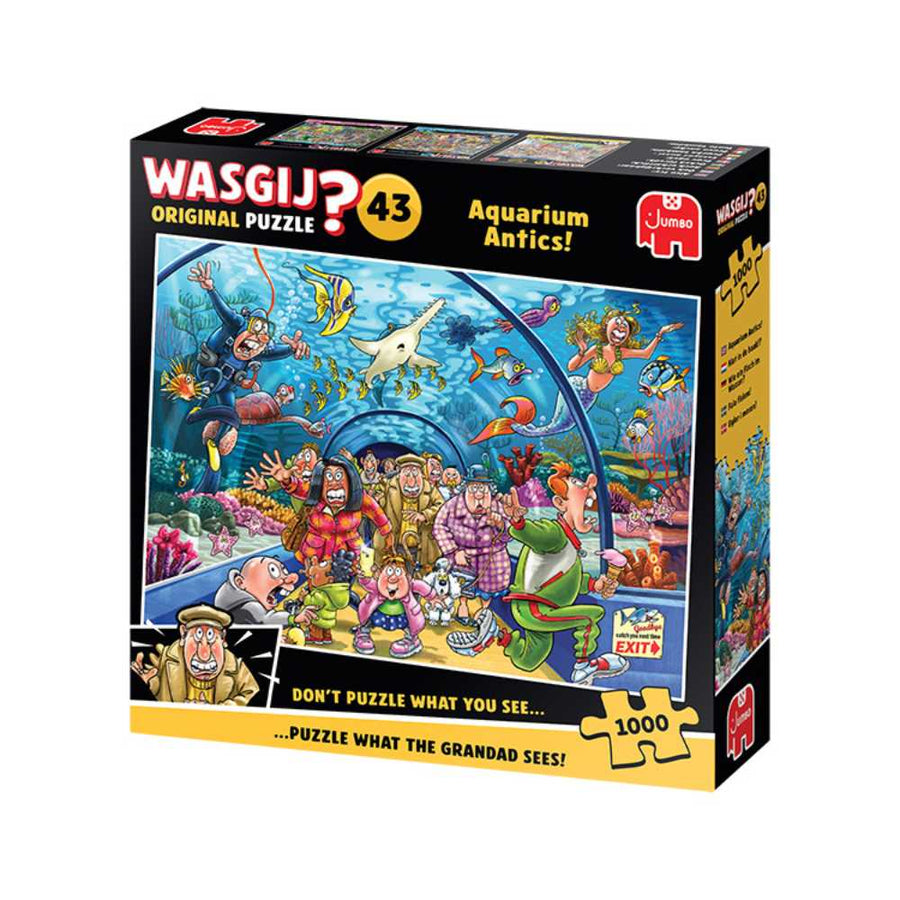 Wasgij Original 43 - Ça sent le poisson! | Aquarium Antics (1000 pcs) CASSE-TÊTE - 1000 morceaux