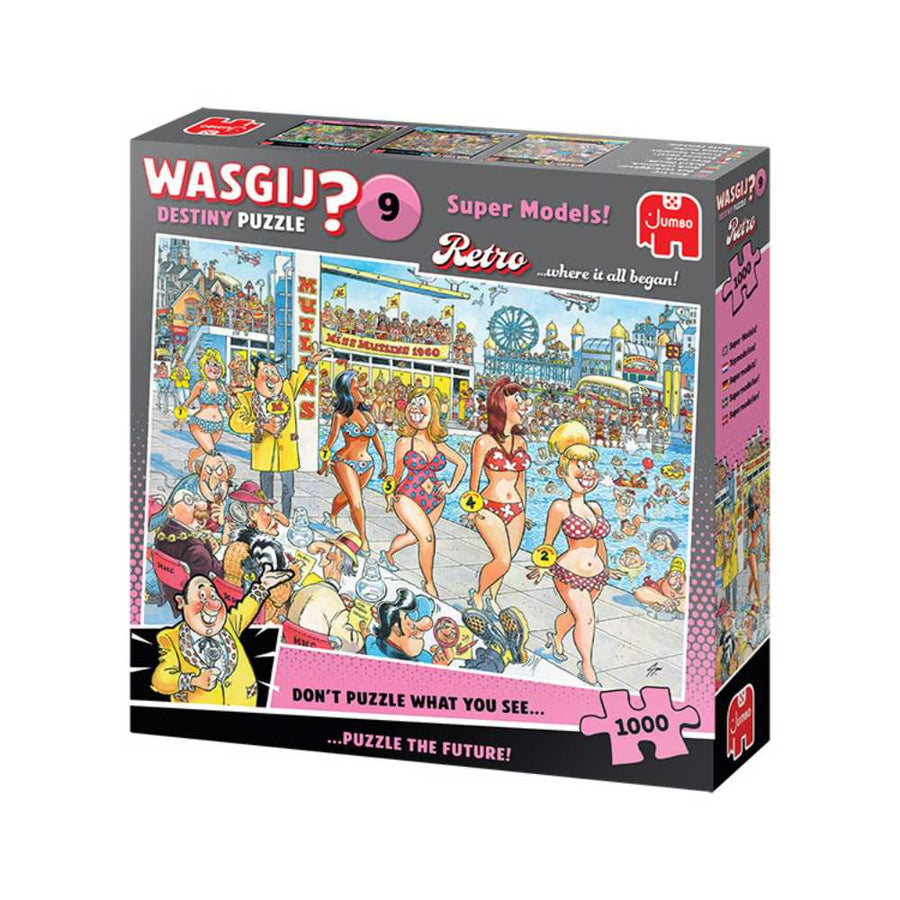 Wasgij Rétro Destiny 9 - Top modèles | Super Models (1000 pcs) CASSE-TÊTE - 1000 morceaux
