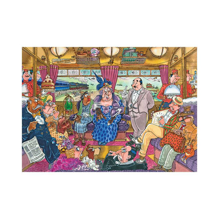 Wasgij Rétro Mystery 9 - Super cambriolage | Great Train Robbery (1000 pcs) CASSE-TÊTE - 1000 morceaux