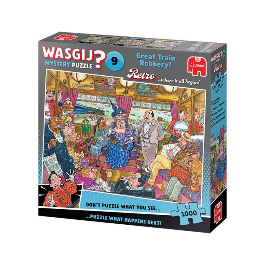 Wasgij Rétro Mystery 9 - Super cambriolage | Great Train Robbery (1000 pcs) CASSE-TÊTE - 1000 morceaux