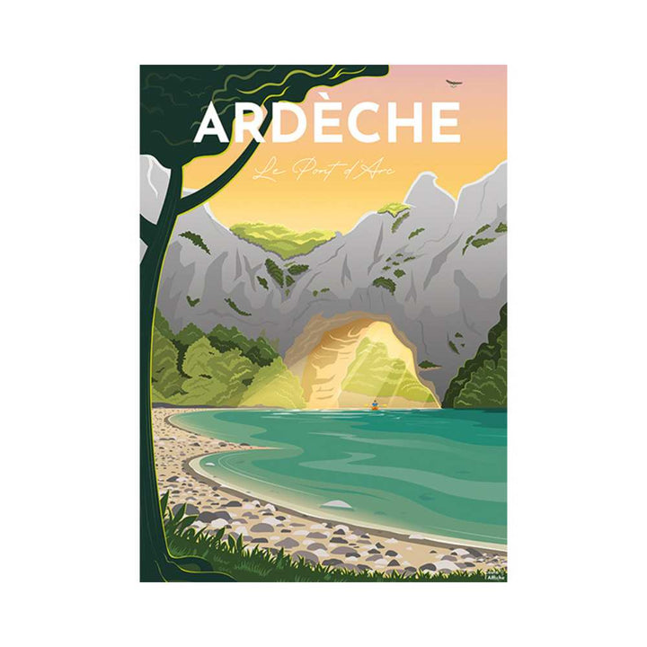 Affiche de l'Ardeche (Puzzle 1500 pcs) CASSE-TÊTE - 1500 morceaux