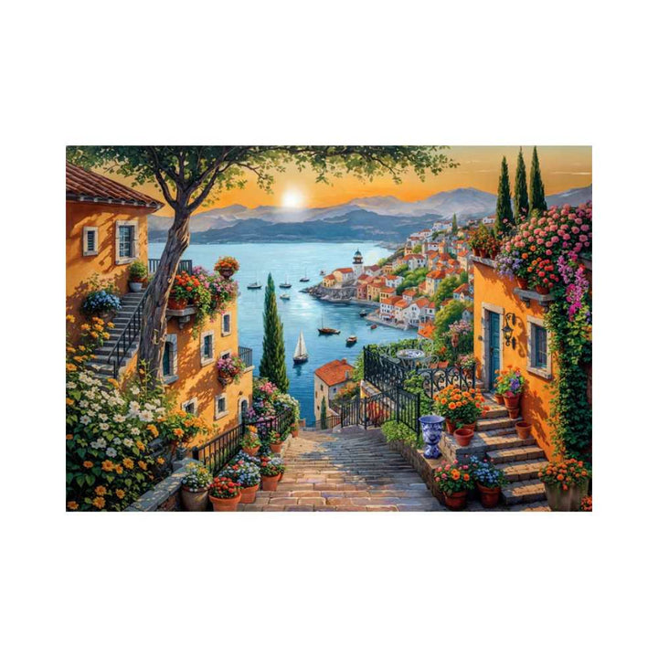 Marches menant au port (1500 pcs) CASSE-TÊTE - 1500 morceaux