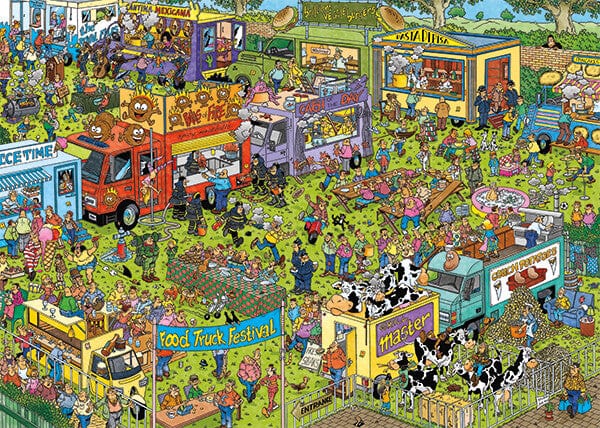 Puzzle 1500: Food Truck Festival CASSE-TÊTE - 1500 morceaux