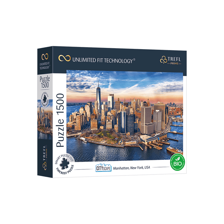 Puzzle 1500: Manhattan, New-York, États-Unis (Ultra Fit Technology) CASSE-TÊTE - 1500 morceaux