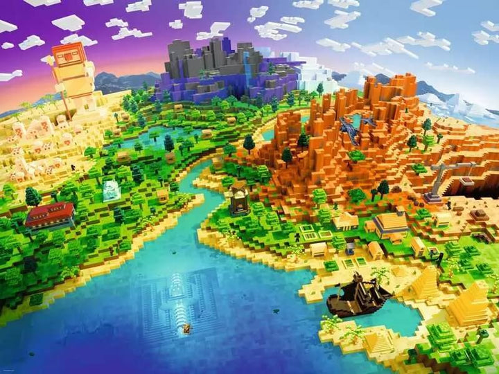 World of Minecraft (Puzzle 1500 pcs) CASSE-TÊTE - 1500 morceaux