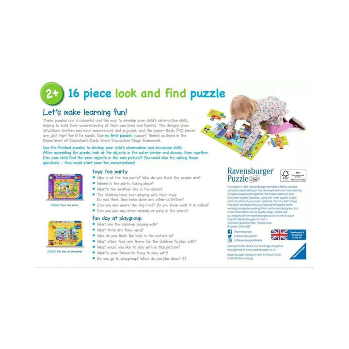 My First Puzzles - Fun Day at Playgroup Floor (16 pcs) CASSE-TÊTE - 2 - 24 morceaux
