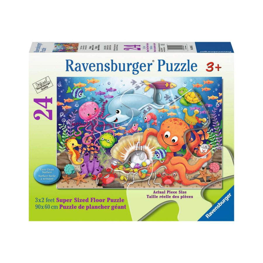 Puzzle plancher 24: Le trésor de Fishie CASSE-TÊTE - 2 - 24 morceaux