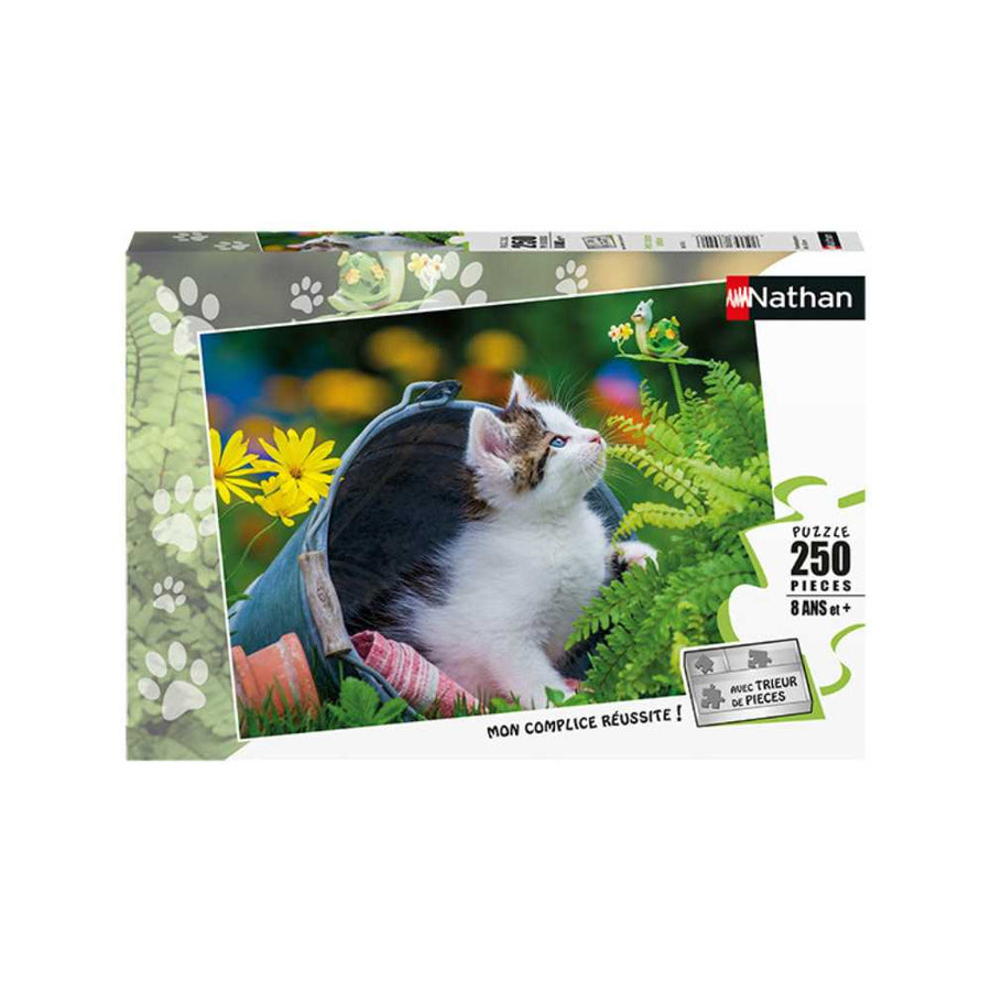 Petit chaton curieux (Puzzle 250 pcs) CASSE-TĂTE - 200 - 275 morceaux
