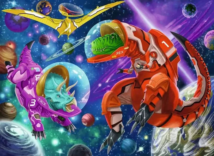 Puzzle XXL 200: Space Dinosaurs CASSE-TÊTE - 200 - 275 morceaux