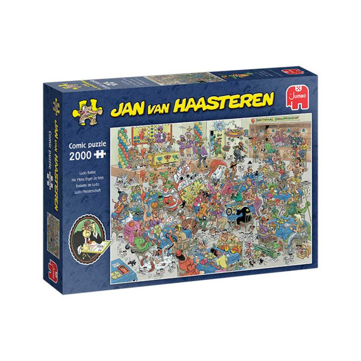 Jan van Haasteren : Bataille de Ludo | Ludo Battle (2000 pcs) CASSE-TÊTE - 2000 morceaux