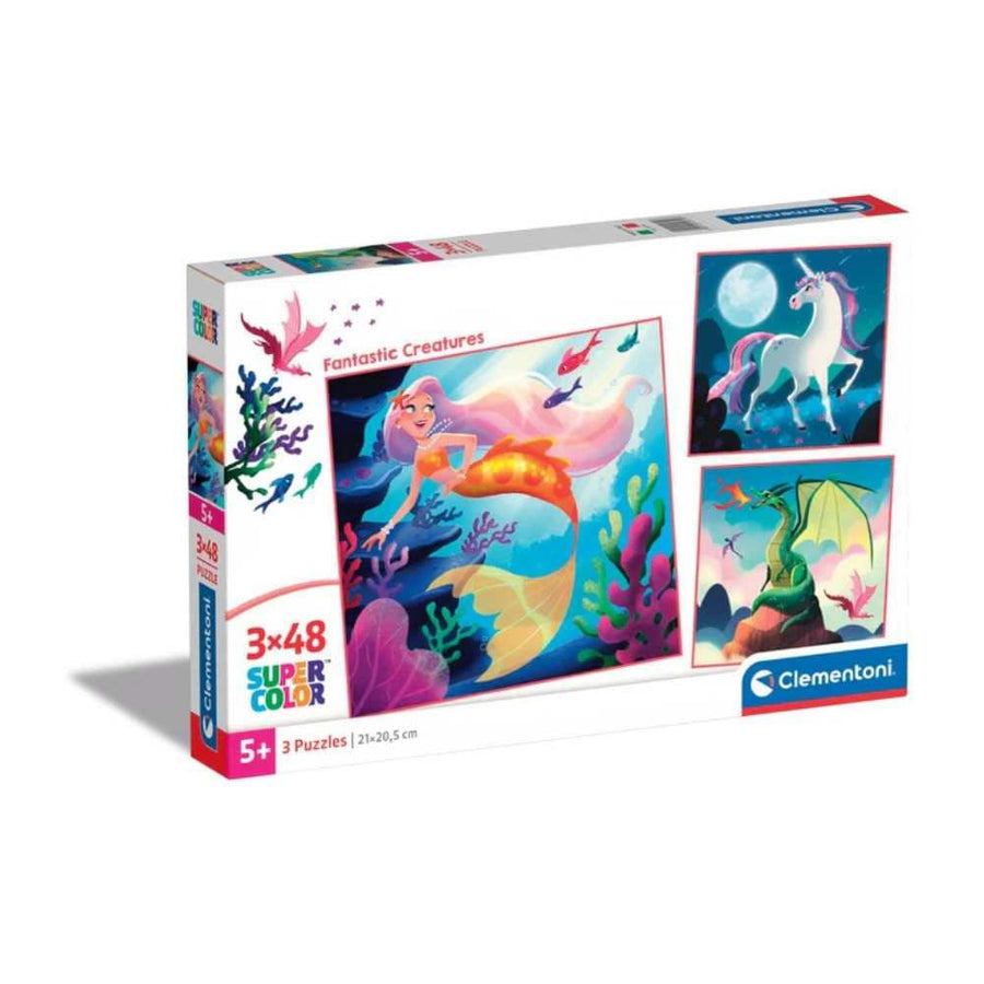 Créatures fantastiques (3x48 pcs) CASSE-TÊTE - 25-49 morceaux