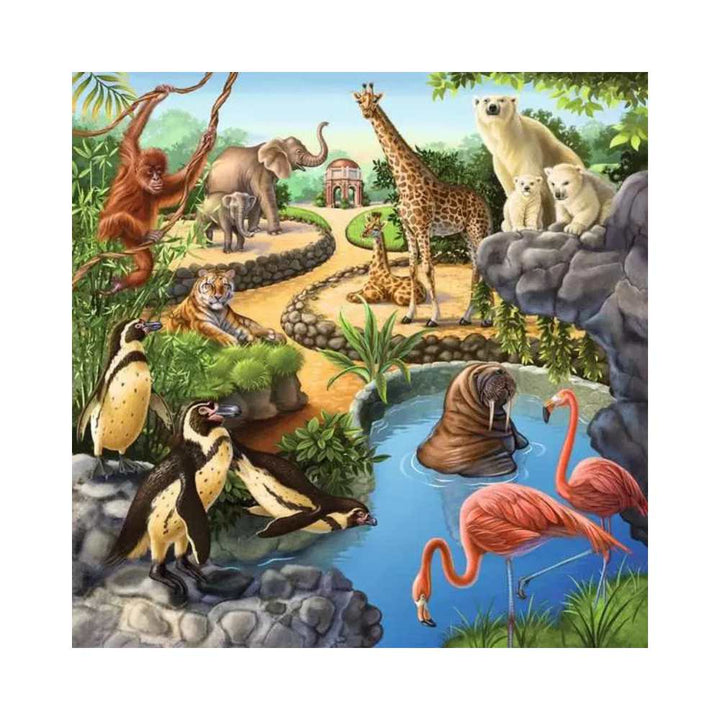 Forest/Zoo/Domestic Anim. (3x49 pcs) CASSE-TÊTE - 25-49 morceaux