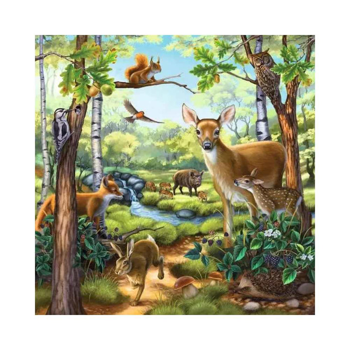 Forest/Zoo/Domestic Anim. (3x49 pcs) CASSE-TÊTE - 25-49 morceaux