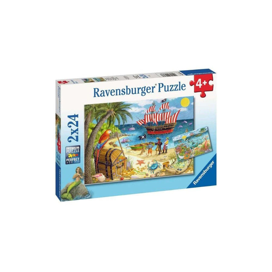 Puzzle 2x24: Pirates and Mermaids CASSE-TÊTE - 25-49 morceaux
