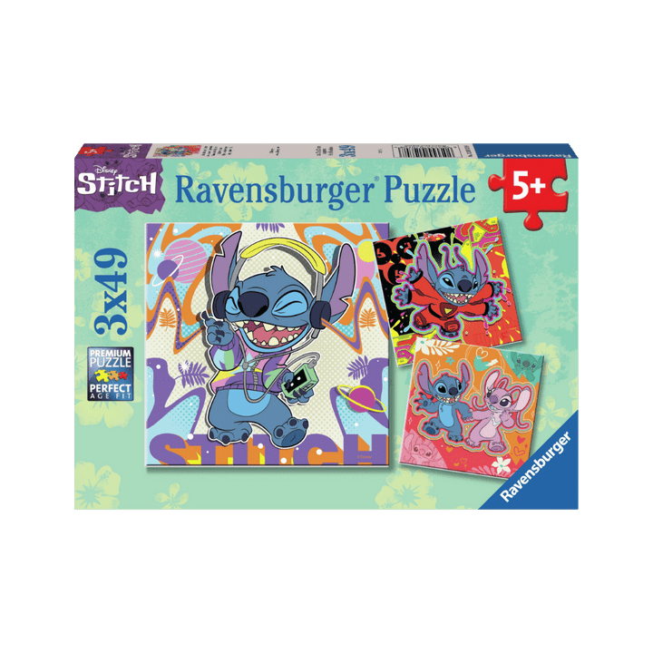 Stitch (Puzzle 3x49 pc) CASSE-TÊTE - 25-49 morceaux