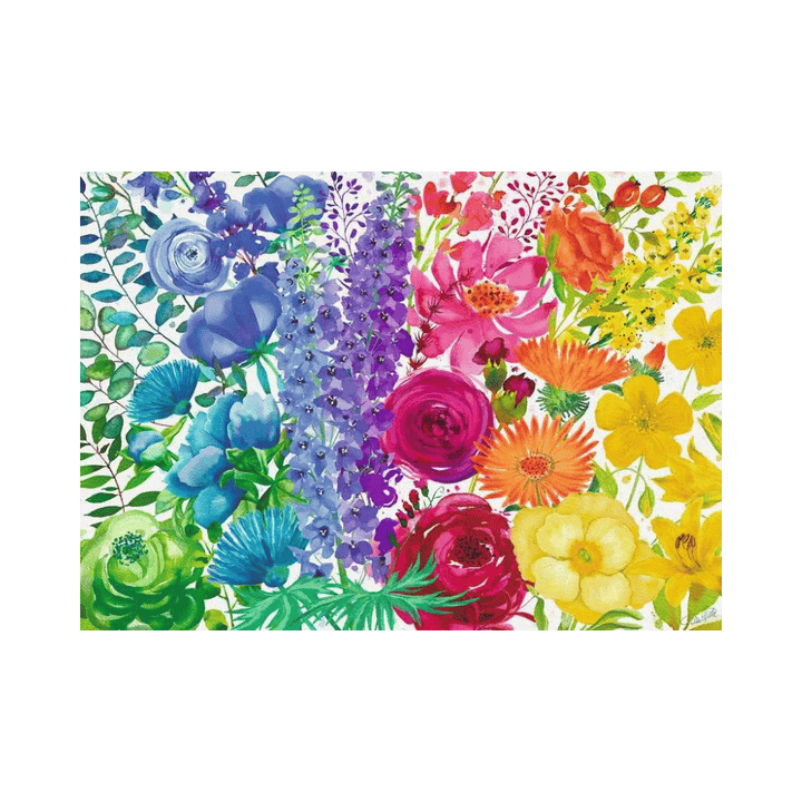 Puzzle 300: Floral Rainbow CASSE-TÊTE - 300 - 375 morceaux