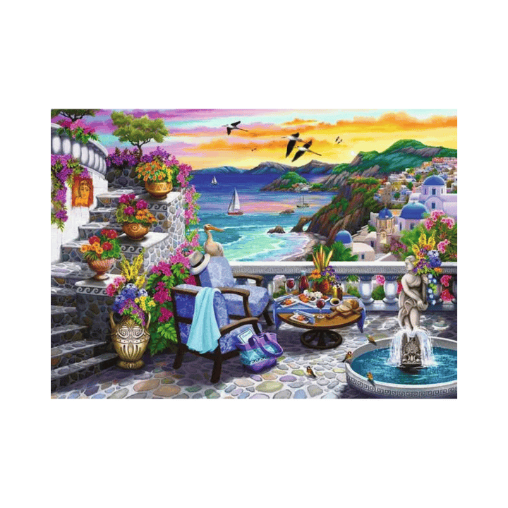 Puzzle 300: Santorini Sunset CASSE-TÊTE - 300 - 375 morceaux