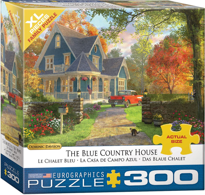 The Blue Country House (300 pcs) CASSE-TÊTE - 300 - 375 morceaux